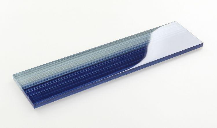 Amazon Ocean 3 x 12 Blue Glass Tile