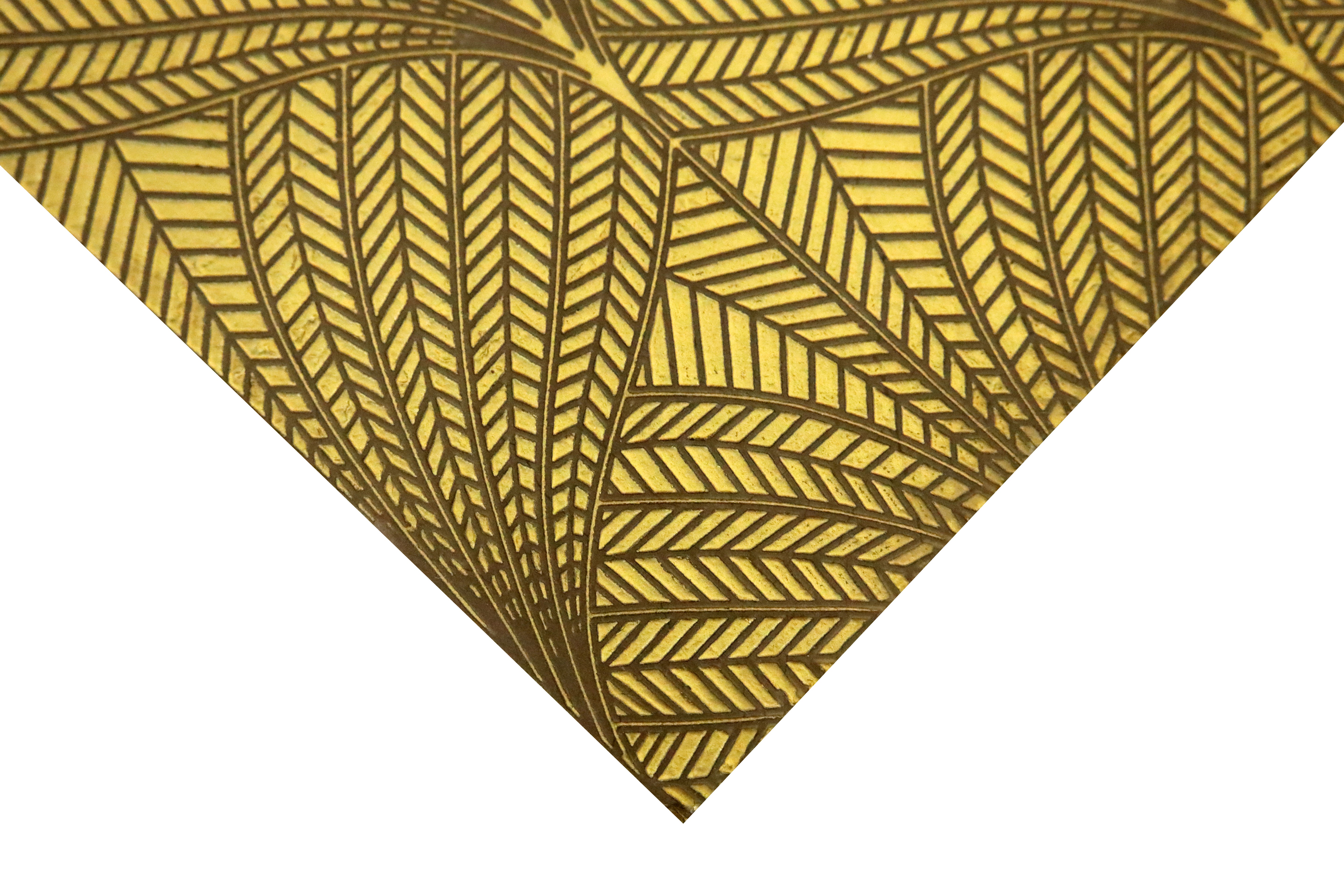 Close-up of Cleo Glory textured wall tile showing carved geometric detailing