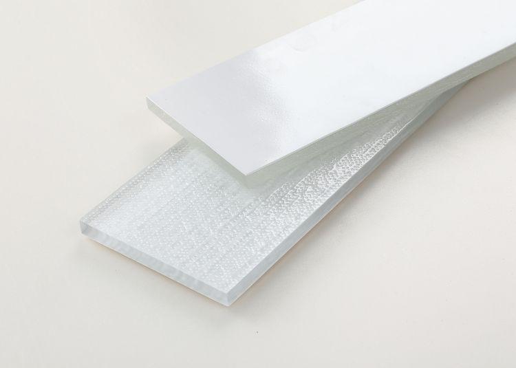 Amazon Sparkle 3 x 12 White Textured Glass Tile